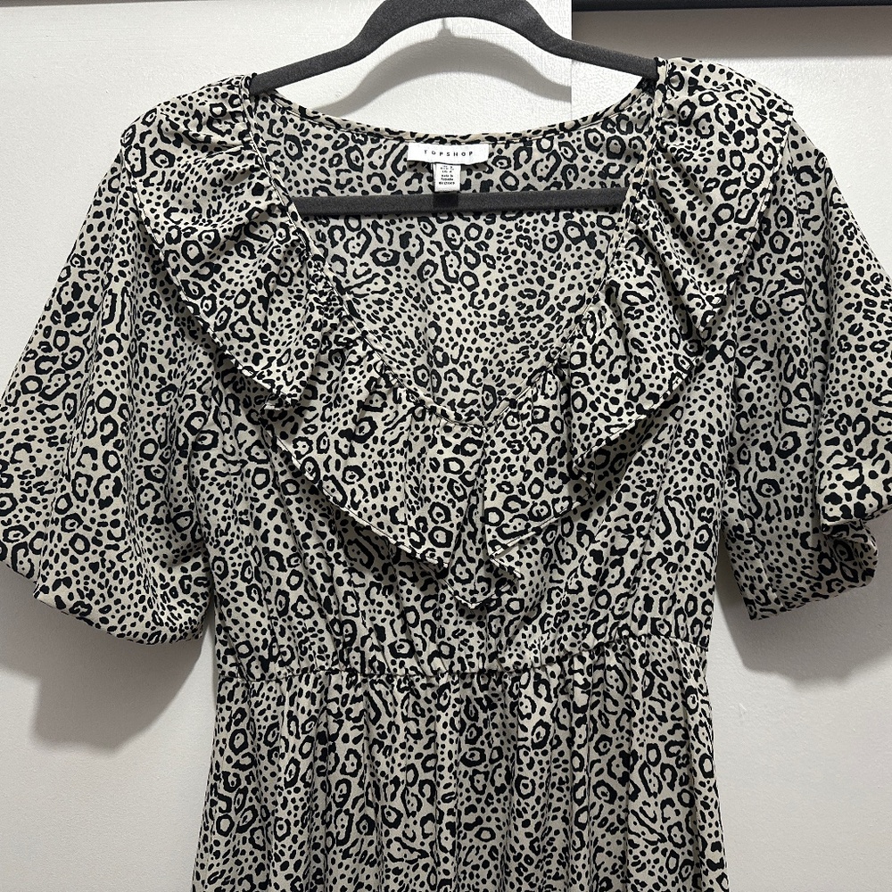 Topshop Leopard Dress